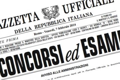 Concorso Pubblico, per l’assunzione di n. 2 “Istruttore Direttivo Tecnico” Area dei Funzionari ed Eq 