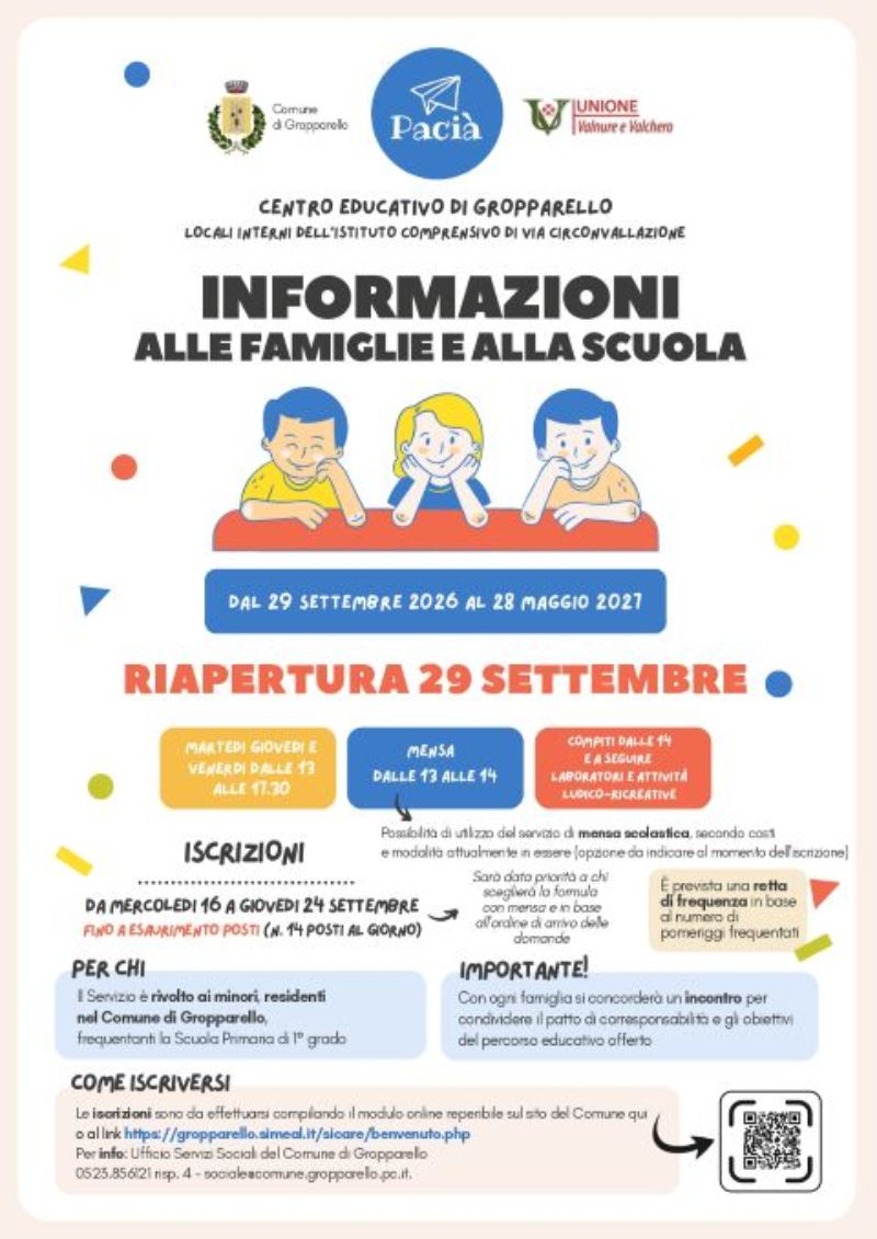 Volantino centro educativo 2026