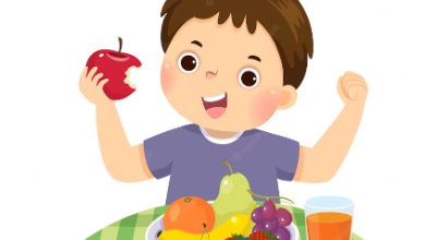 Bambino che mangia
